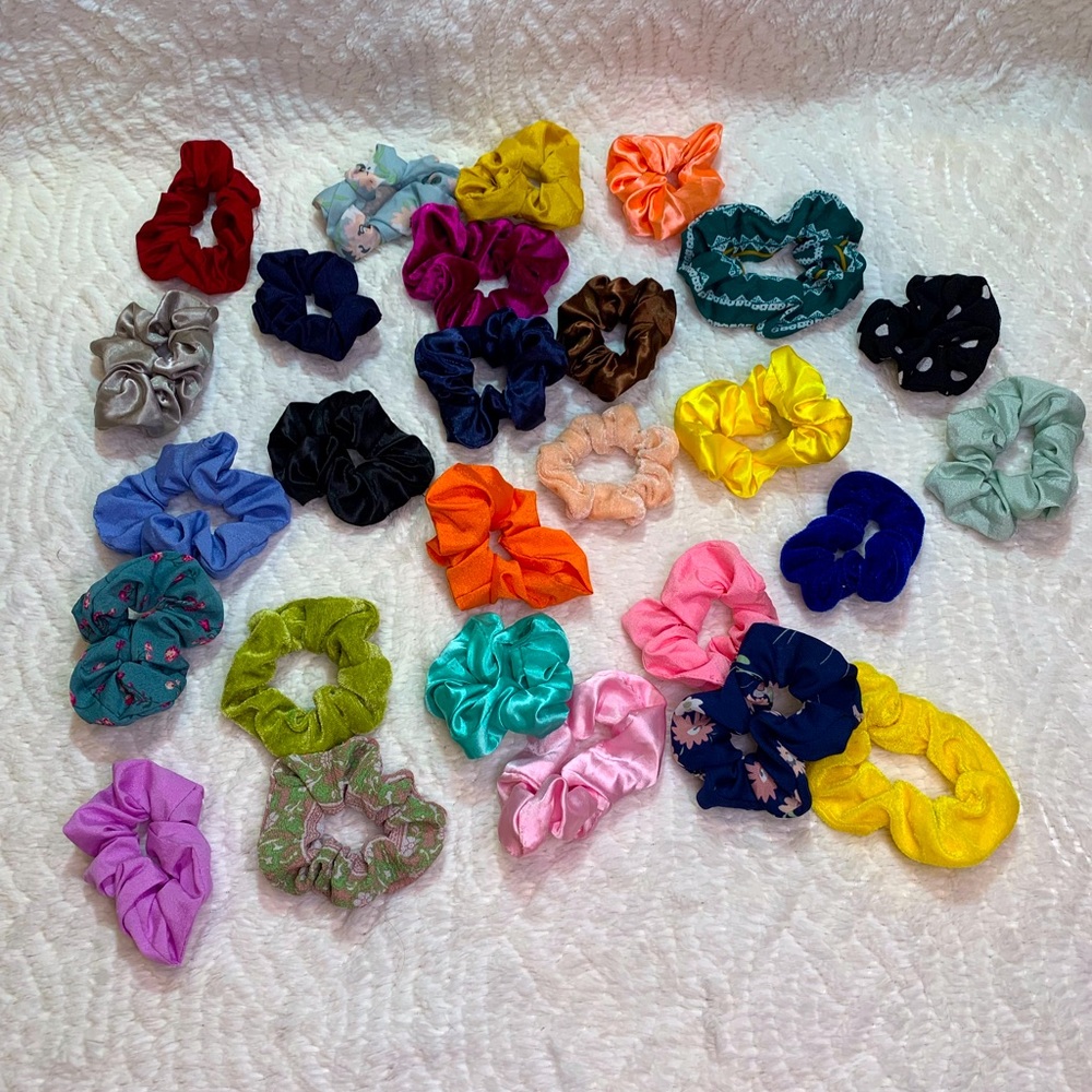 27 scrunches multi colored
